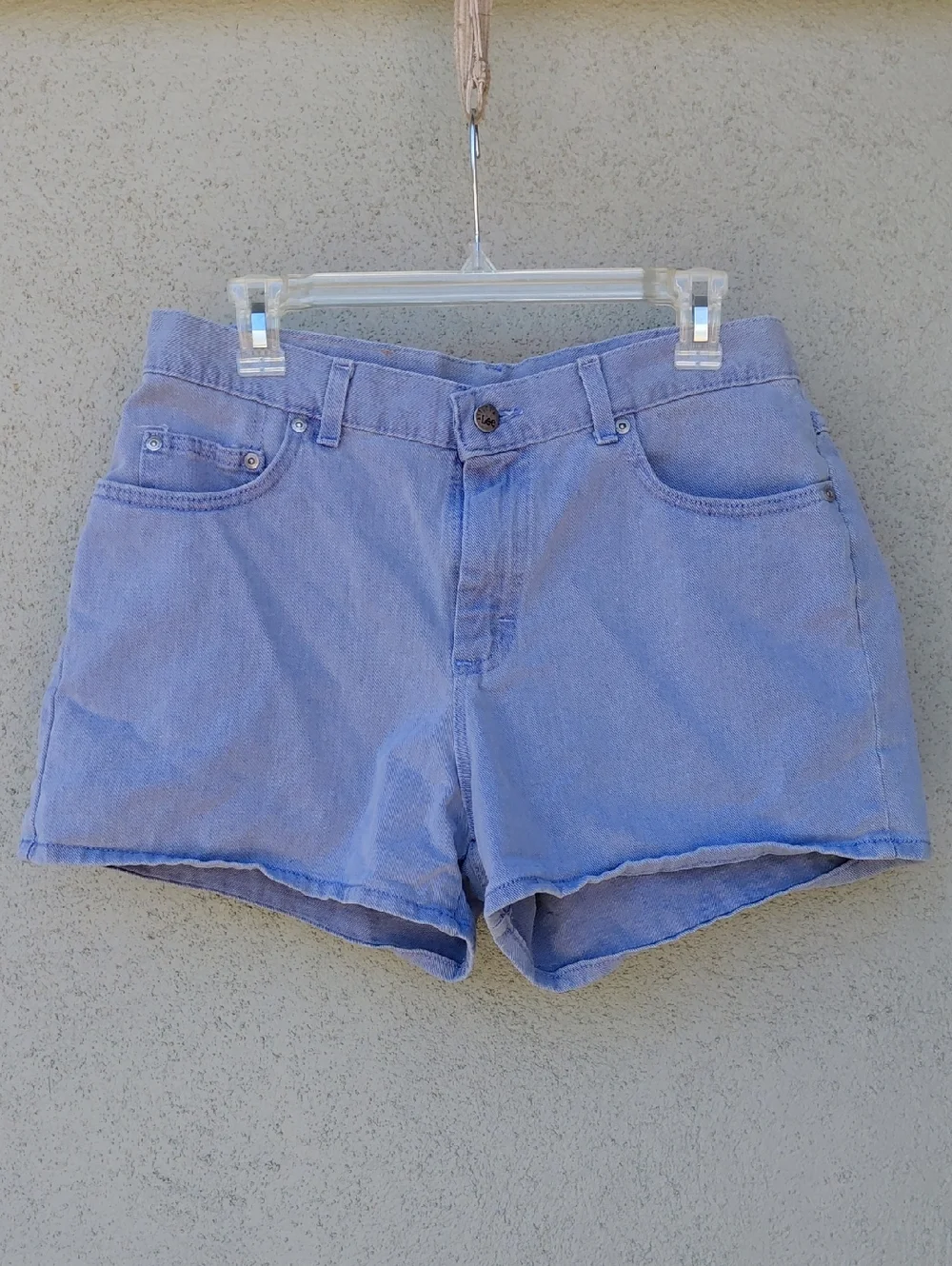 Vintage 90s Lee Riveted Lavender High-rise Shorts Juniors 13